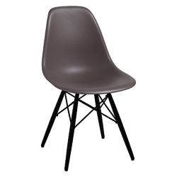 Vitra Eames DSW 43cm Side Chair Mauve Grey / Black Maple
